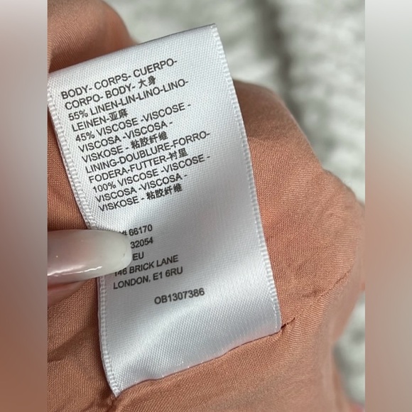 Urban Outfitters Floral Linen Slit Mini Skirt - Picture 4 of 4